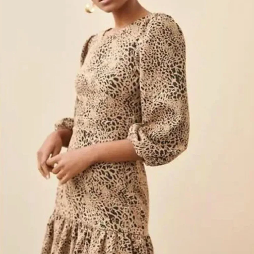 Anthropologie Maeve Leopard Dress